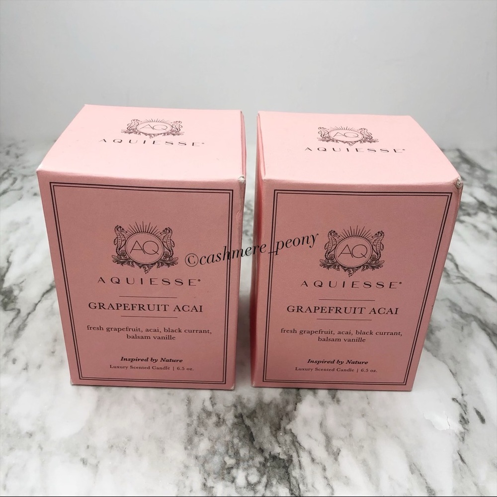 2X Aquiesse Grapefruit Acai Candles